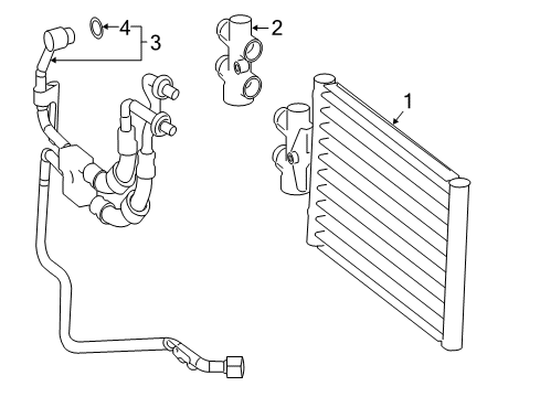 2007 Mercedes-Benz CLS550 Trans Oil Cooler Diagram