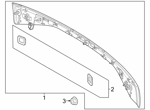 2024 Mercedes-Benz EQE 350+ SUV Tail Lamps Diagram 2