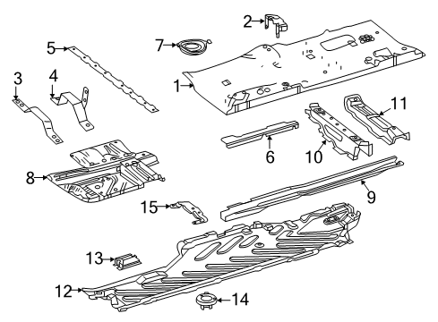 2019 Mercedes-Benz E53 AMG Floor & Rails Diagram 3