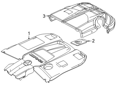 2025 Mercedes-Benz GLS580 Engine Appearance Cover
