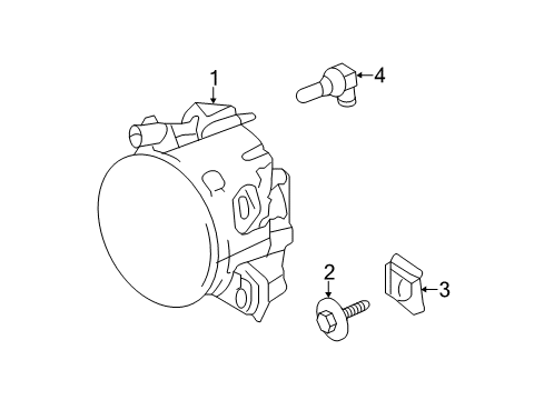 2011 Mercedes-Benz E550 Fog Lamps Diagram 3