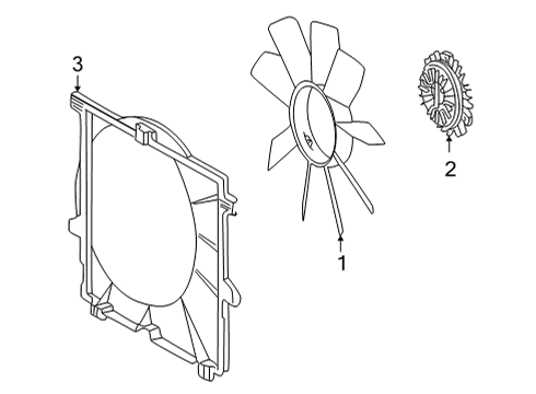 2006 Mercedes-Benz G500 Cooling Fan