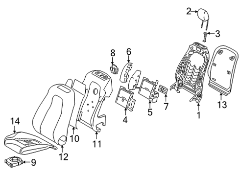 2023 Mercedes-Benz GLB250 Heated Seats Diagram 4