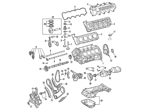2002 Mercedes-Benz CL55 AMG Camshaft & Timing Diagram