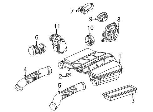 2003 Mercedes-Benz C320 Powertrain Control - Air Diagram 2