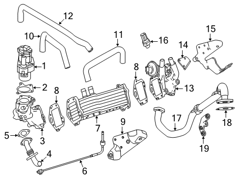 2018 Mercedes-Benz Sprinter 3500 EGR System Diagram