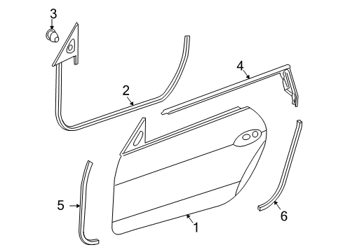 2010 Mercedes-Benz SLK300 Door & Components