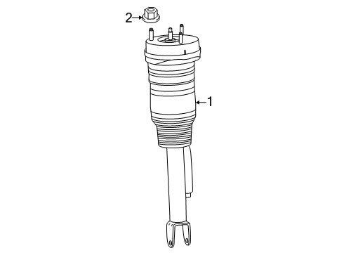2025 Mercedes-Benz E53 AMG EXCHANGE AIR SUSPENSION STRUT Diagram for 214-320-35-03
