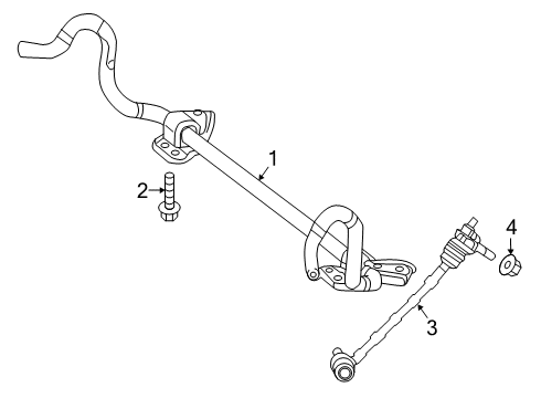 2022 Mercedes-Benz CLS450 Stabilizer Bar & Components Diagram 2