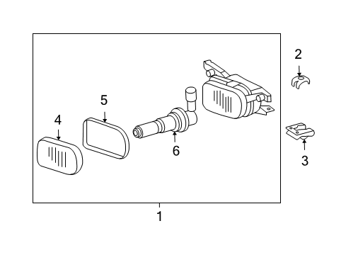 2005 Mercedes-Benz CLK55 AMG Bulbs Diagram 2