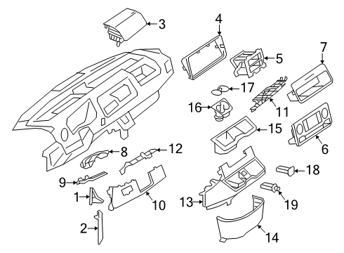 2024 Mercedes-Benz eSprinter Instrument Panel Components