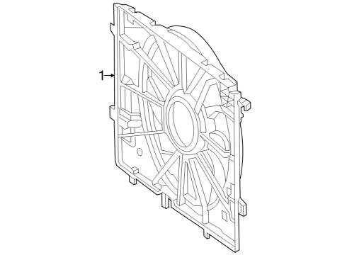 2025 Mercedes-Benz EQE 350+ Cooling Fan