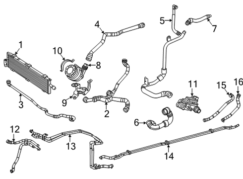 2020 Mercedes-Benz GLC350e Connector Hose Diagram for 213-501-58-02