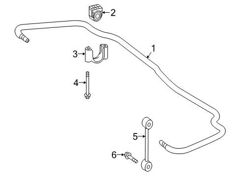 2020 Mercedes-Benz Metris Stabilizer Bar & Components Diagram 4