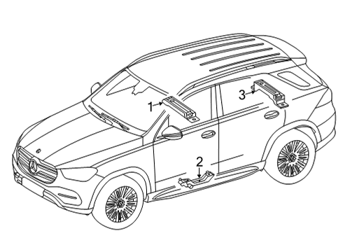 2025 Mercedes-Benz GLS450 Keyless Entry Components
