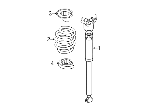 2016 Mercedes-Benz GLA250 Shocks & Components Diagram