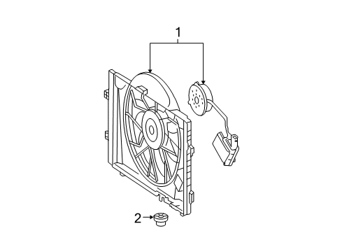 2005 Mercedes-Benz C55 AMG Cooling Fan Diagram