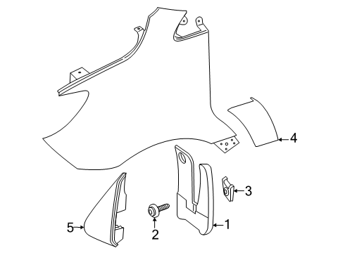 2024 Mercedes-Benz eSprinter Exterior Trim - Fender