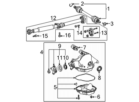 2025 Mercedes-Benz GLE53 AMG Axle & Differential - Rear