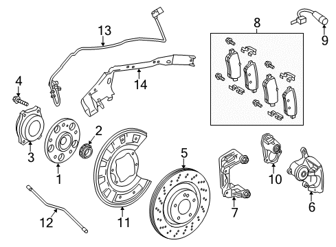 2014 Mercedes-Benz SL550 Parking Brake Diagram