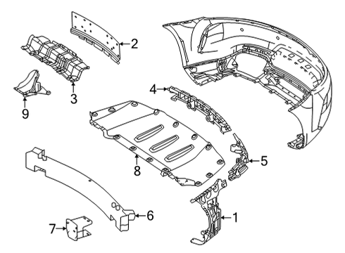 2016 Mercedes-Benz AMG GT S Bumper & Components - Rear Diagram 2