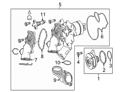 2024 Mercedes-Benz AMG GT 63 Water Pump Diagram 2
