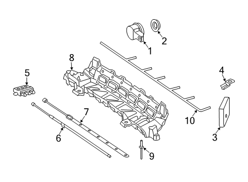 2019 Mercedes-Benz CLS53 AMG Electrical Components - Rear Bumper Diagram