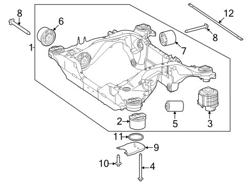 2025 Mercedes-Benz EQE 350+ Suspension Mounting - Rear