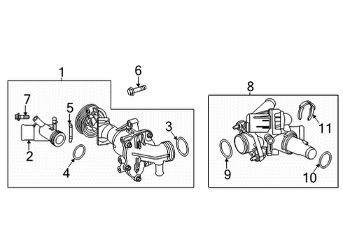 2024 Mercedes-Benz GLB35 AMG Water Pump Diagram