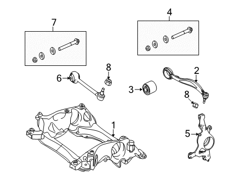 2013 Mercedes-Benz GLK350 Front Suspension Components Diagram 2
