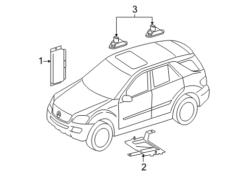 2012 Mercedes-Benz GL450 Ride Control Components Diagram