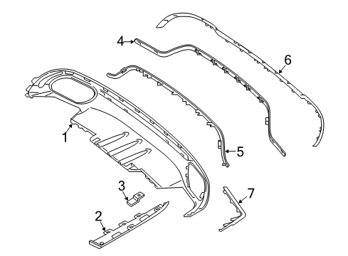 2017 Mercedes-Benz E300 Exterior Trim - Rear Bumper