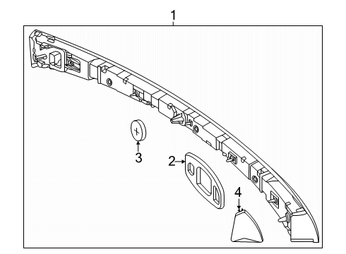 2025 Mercedes-Benz EQE 350+ Tail Lamps Diagram 2