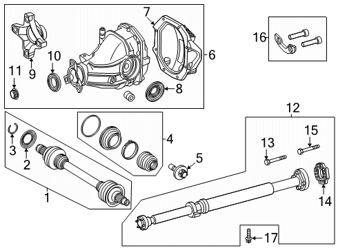 2025 Mercedes-Benz E53 AMG Axle & Differential - Rear