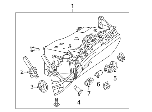 2013 Mercedes-Benz SL550 Glove Box Diagram