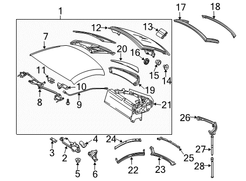 2010 Mercedes-Benz SLK300 Top & Components