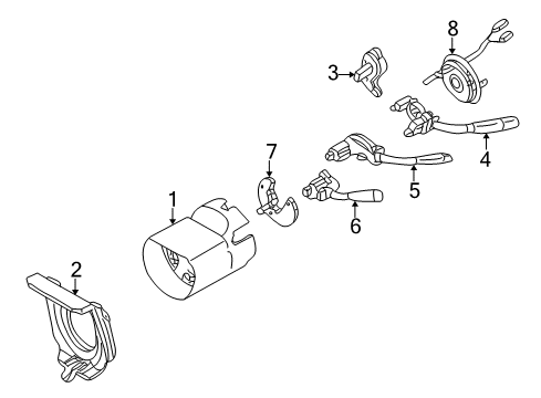 2005 Mercedes-Benz CL65 AMG Upper Steering Column