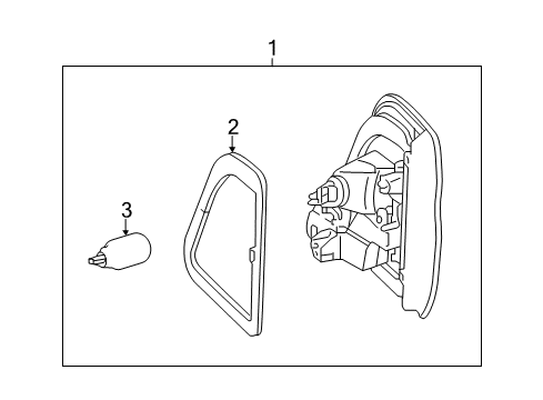 2012 Mercedes-Benz ML550 Bulbs Diagram 2
