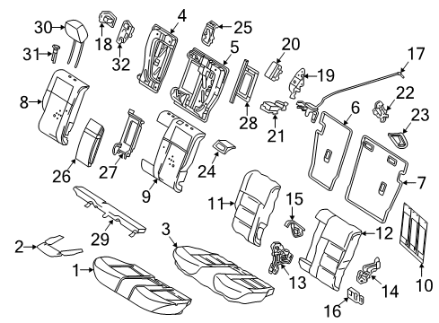 2014 Mercedes-Benz E63 AMG S Release Handle Diagram for 212-920-92-00-7E94