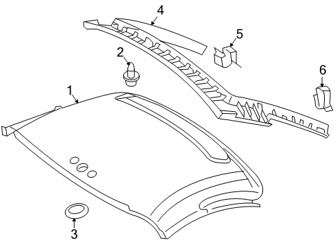 2010 Mercedes-Benz SLK300 Interior Trim - Top