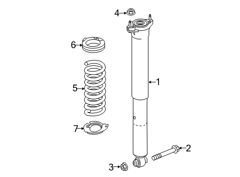 2016 Mercedes-Benz GLC300 Shocks & Components Diagram 2