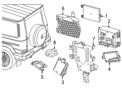 2025 Mercedes-Benz G550 CONTROL UNIT, COMPLETE Diagram for 000-900-99-51