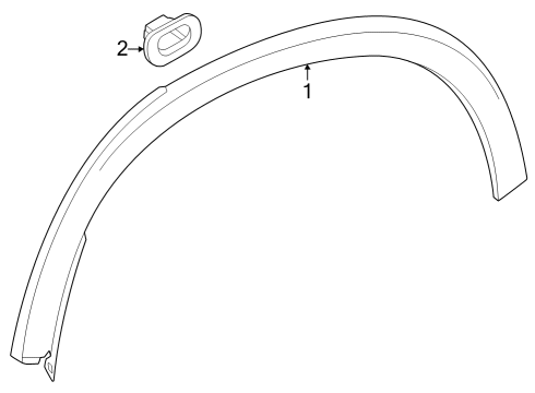 2024 Mercedes-Benz EQE SUV AMG Quarter Panel & Components Diagram 2