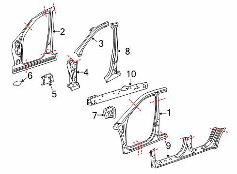 2010 Mercedes-Benz ML450 Aperture Panel