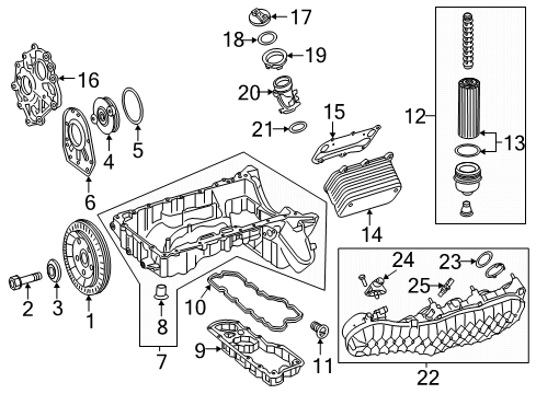 2018 Mercedes-Benz GLC63 AMG Engine Parts Diagram