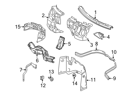 2010 Mercedes-Benz E550 Cowl Diagram 2