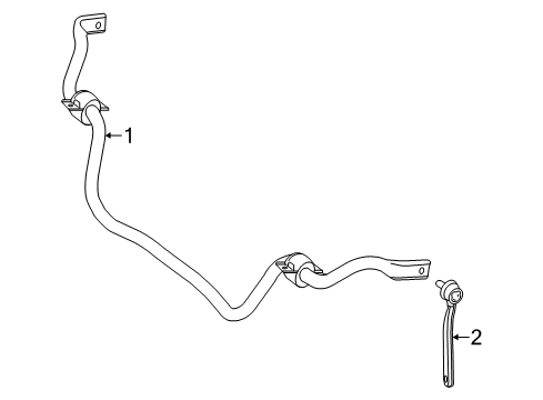 2013 Mercedes-Benz SL550 Stabilizer Bar & Components Diagram 2