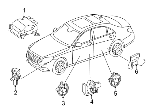 2017 Mercedes-Benz S550 Supplemental Restraint System Diagram 4
