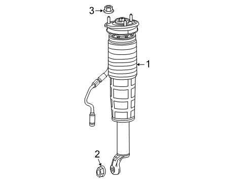 2017 Mercedes-Benz S63 AMG Shocks & Components Diagram 2