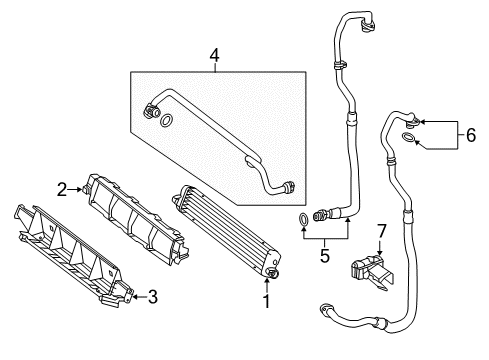 2015 Mercedes-Benz S550 Oil Cooler Diagram